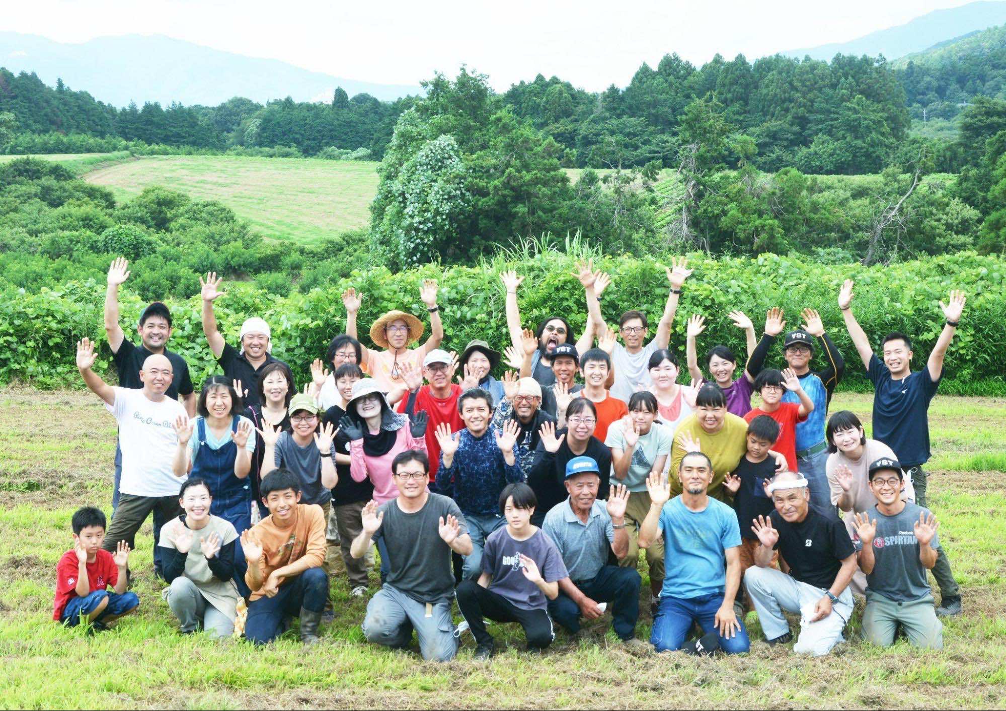 毎年１組ずつ増え、今では有機栽培部会３２軒が集まる。そのうち９割が新規就農者です